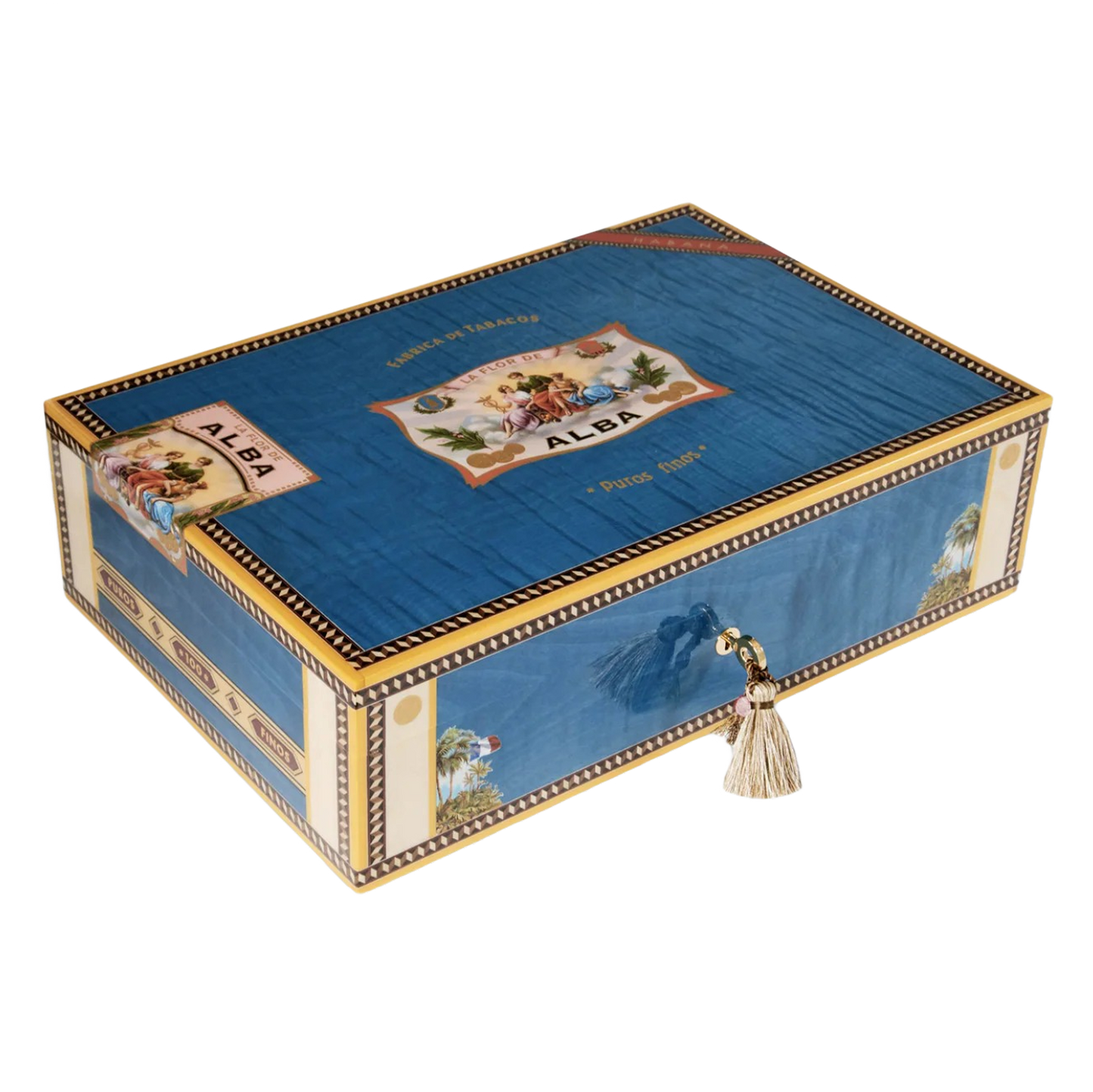 Elie Bleu Alba 110 Count- Blue Sycamore