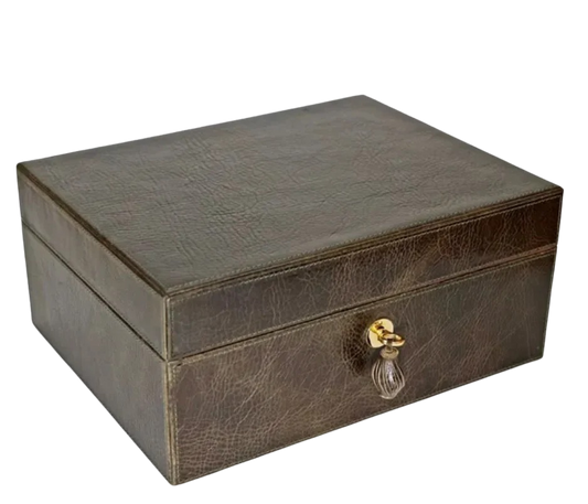 Brizard & co. Airflow Humidor- Antique Olive Leather