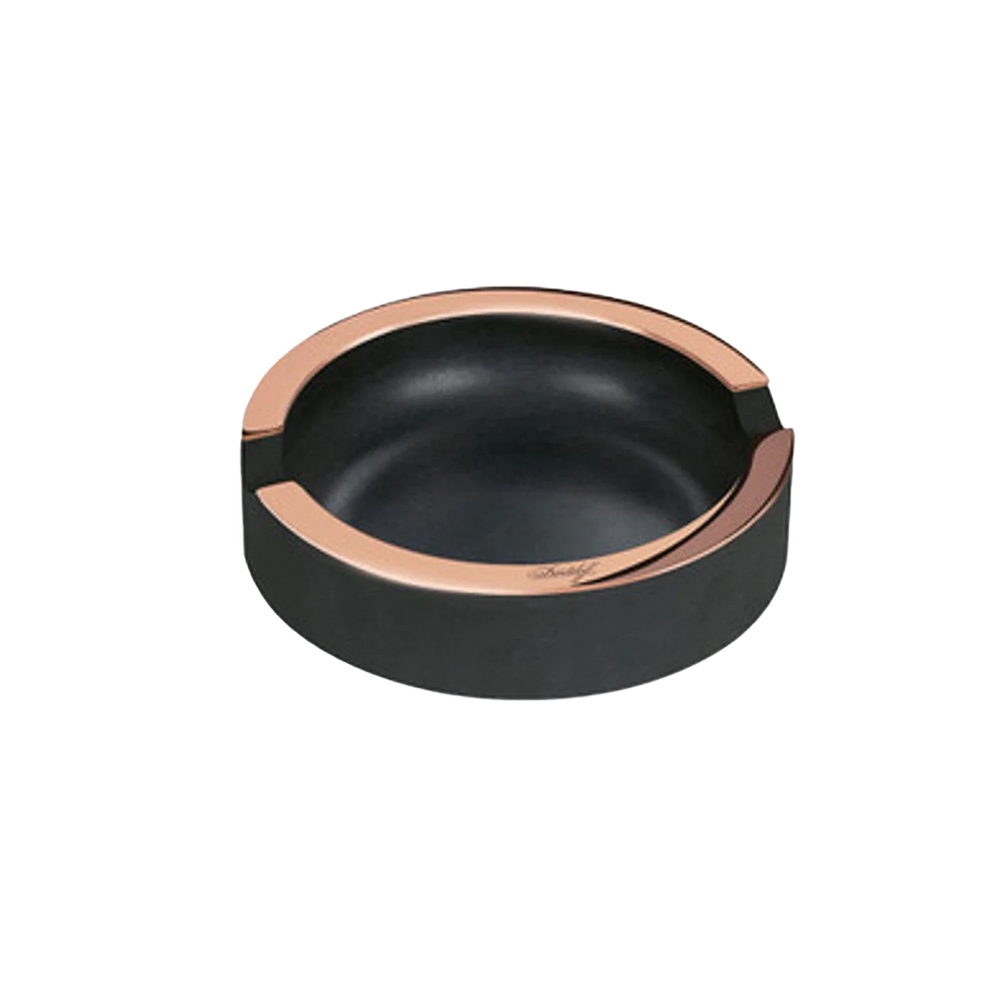 Davidoff Concrete Ashtray Small- Dark Grey/Gold