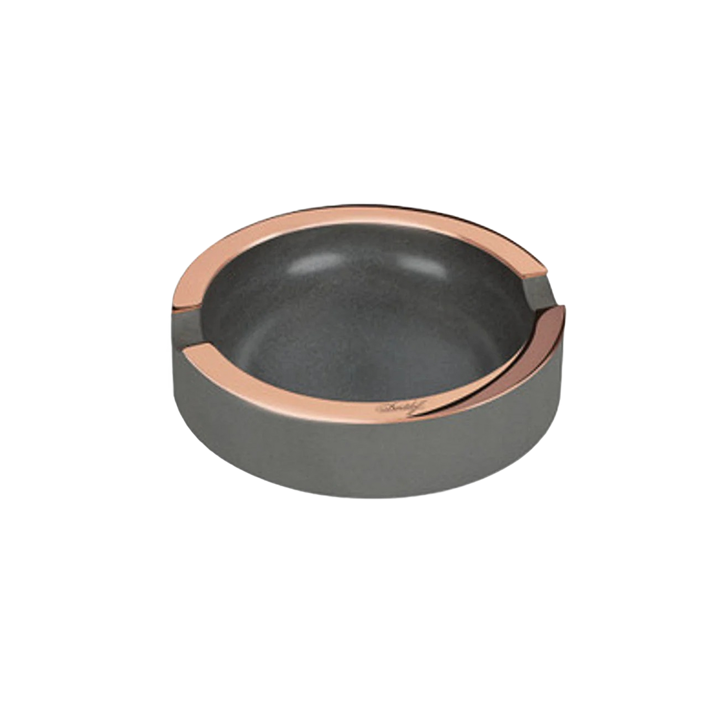 Davidoff Concrete Ashtray Small- Grey/Gold