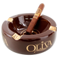 Oliva Brown Ceramic Ashtray
