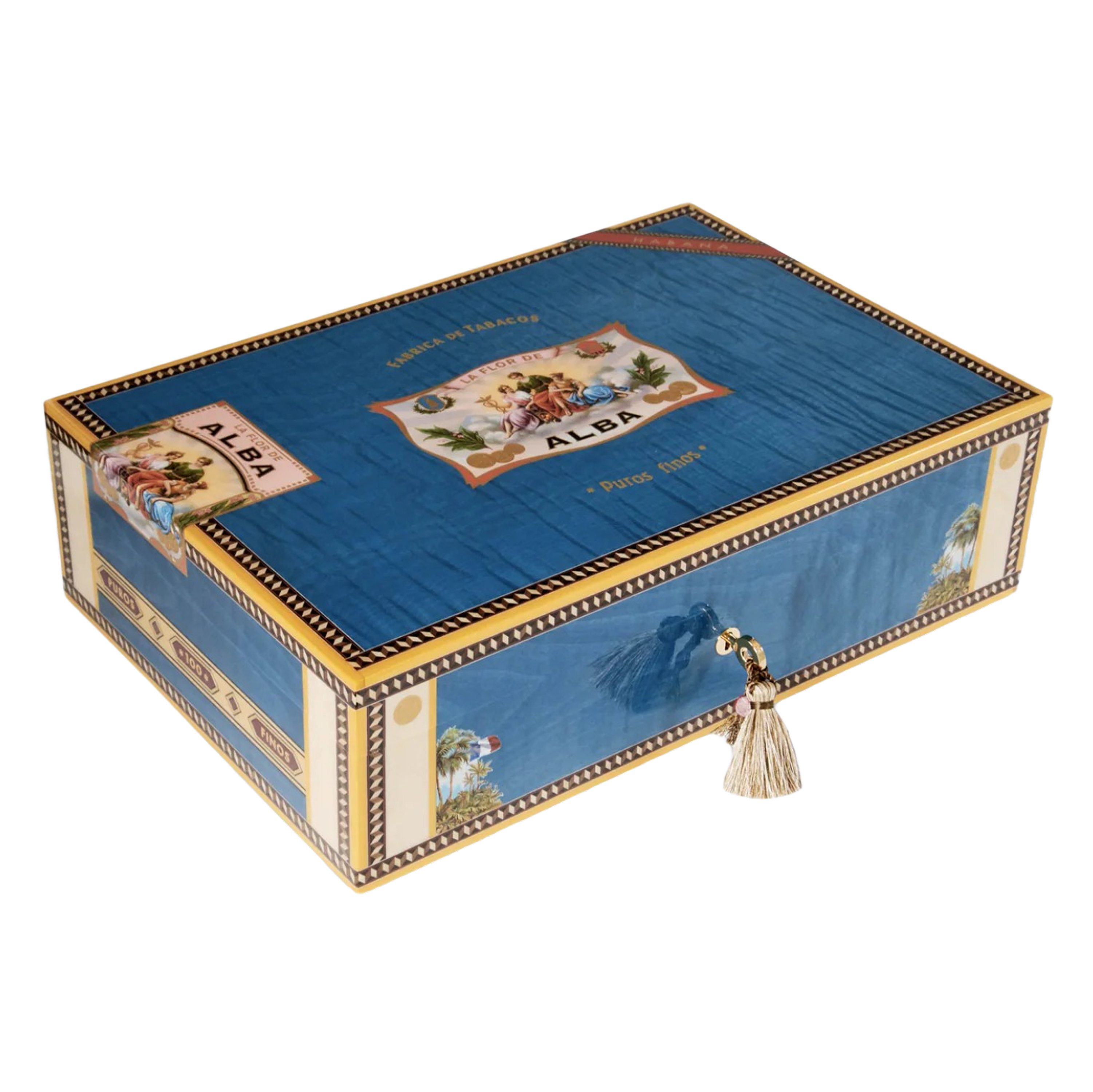 Elie Bleu Alba 110 Count- Blue Sycamore