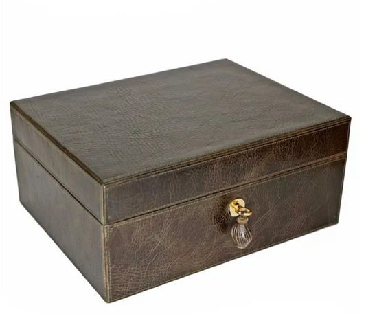 Brizard & co. Airflow Humidor- Antique Olive Leather