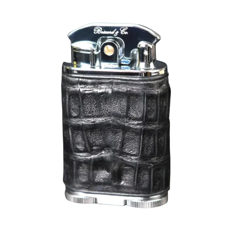 Brizard & Co. Gatsby Lighter - Genuine Black Caiman