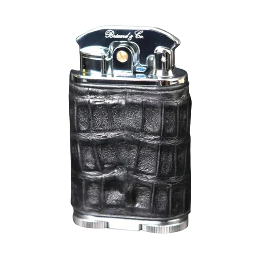 Brizard & Co. Gatsby Lighter - Genuine Black Caiman