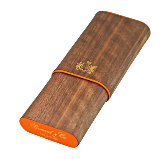 Brizard & Co. Show Band Three - Curly Walnut and Orange Leather