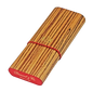 Brizard & Co. Show Band Three - Zebrawood and Red Leather