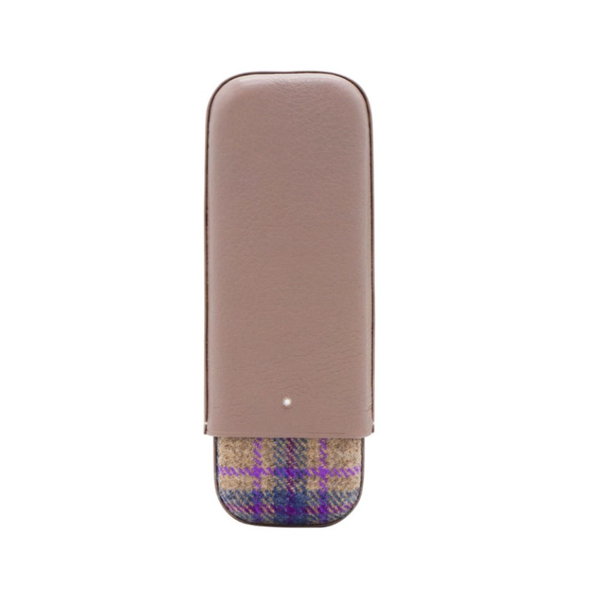 Dunhill The White Spot Cigar Case- Purple and Grey