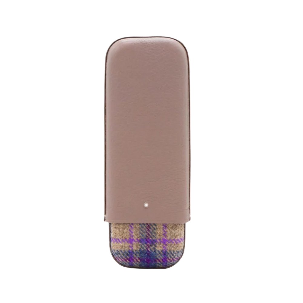 Dunhill The White Spot Cigar Case- Purple and Grey