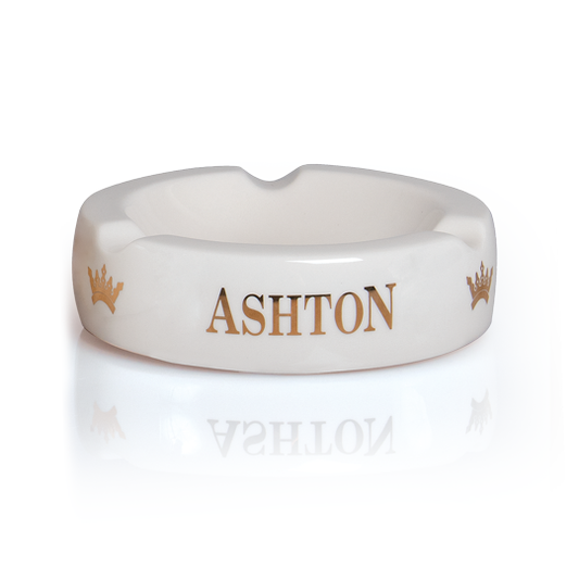 Ashton Cigar Ashtray- White