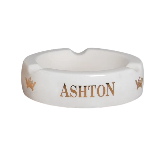 Ashton Cigar Ashtray- White