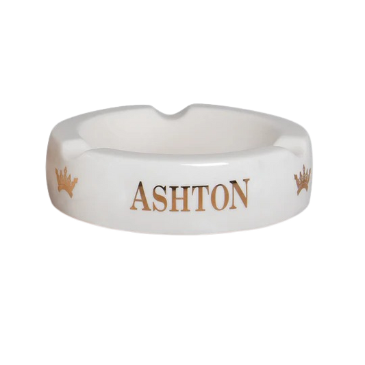 Ashton Cigar Ashtray- White