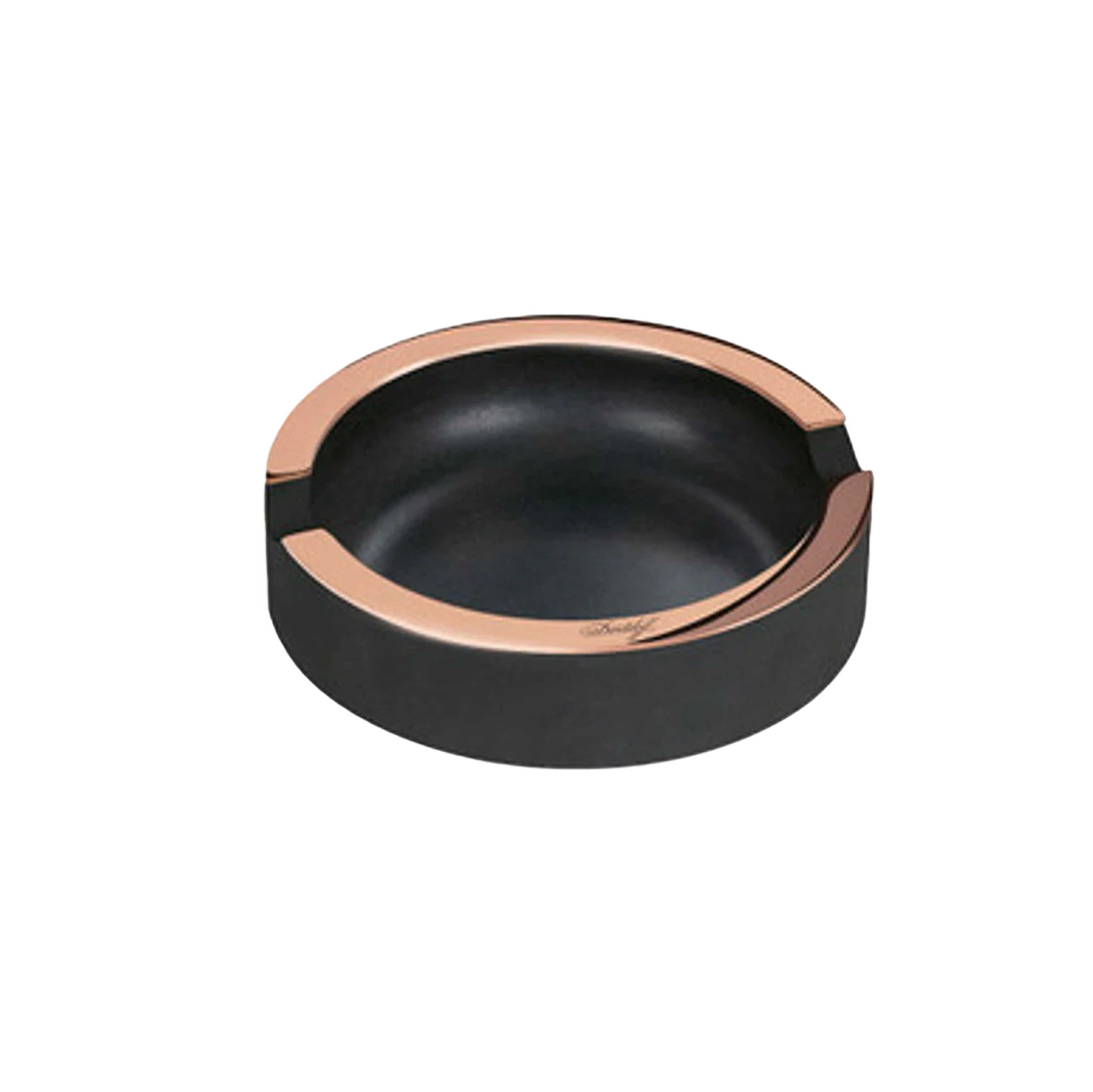 Davidoff Concrete Ashtray Small- Dark Grey/Gold