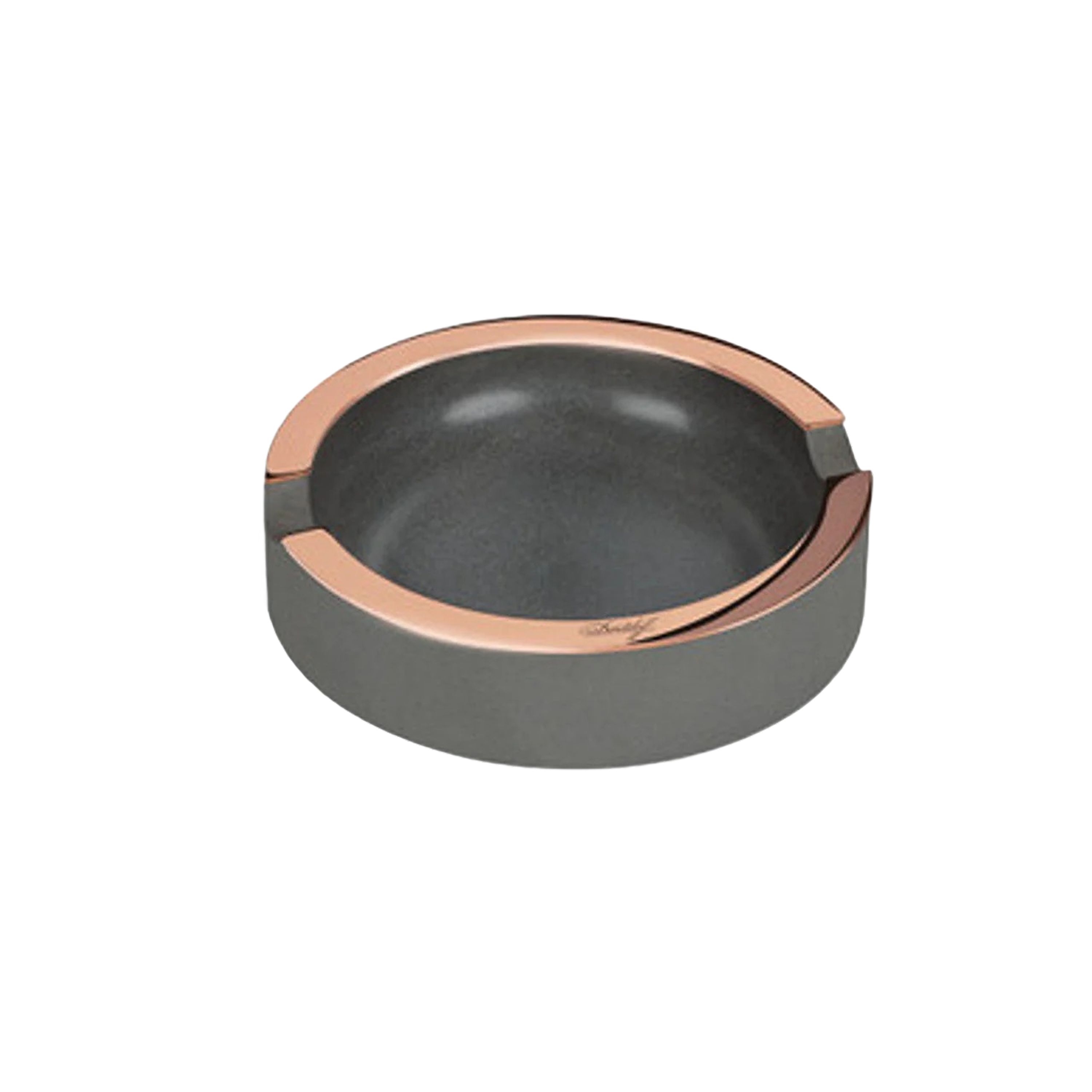 Davidoff Concrete Ashtray Small- Grey/Gold