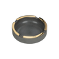 Davidoff Concrete Ashtray Large- Gray /Gold