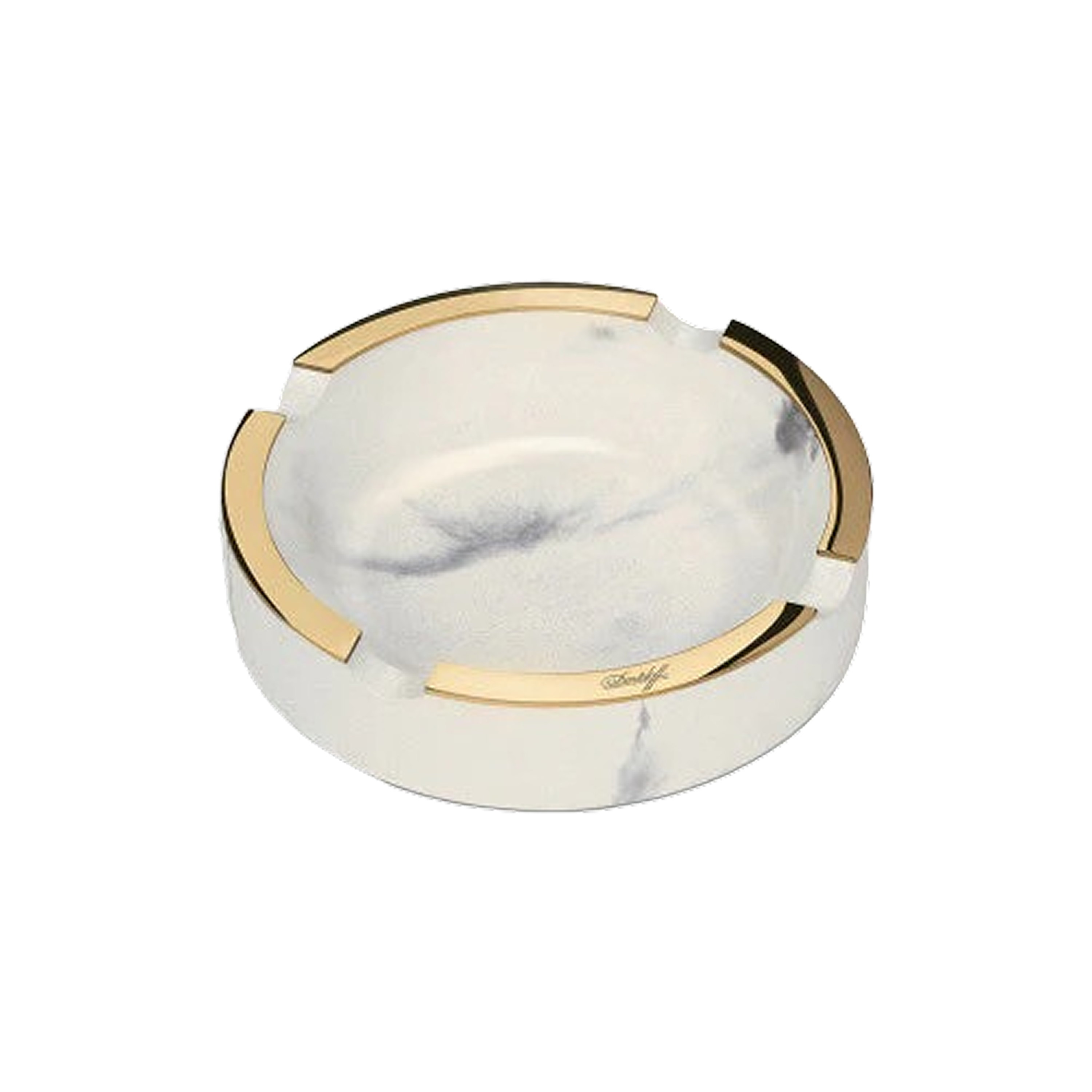 Davidoff Concrete Ashtray Large- Marble/Gold