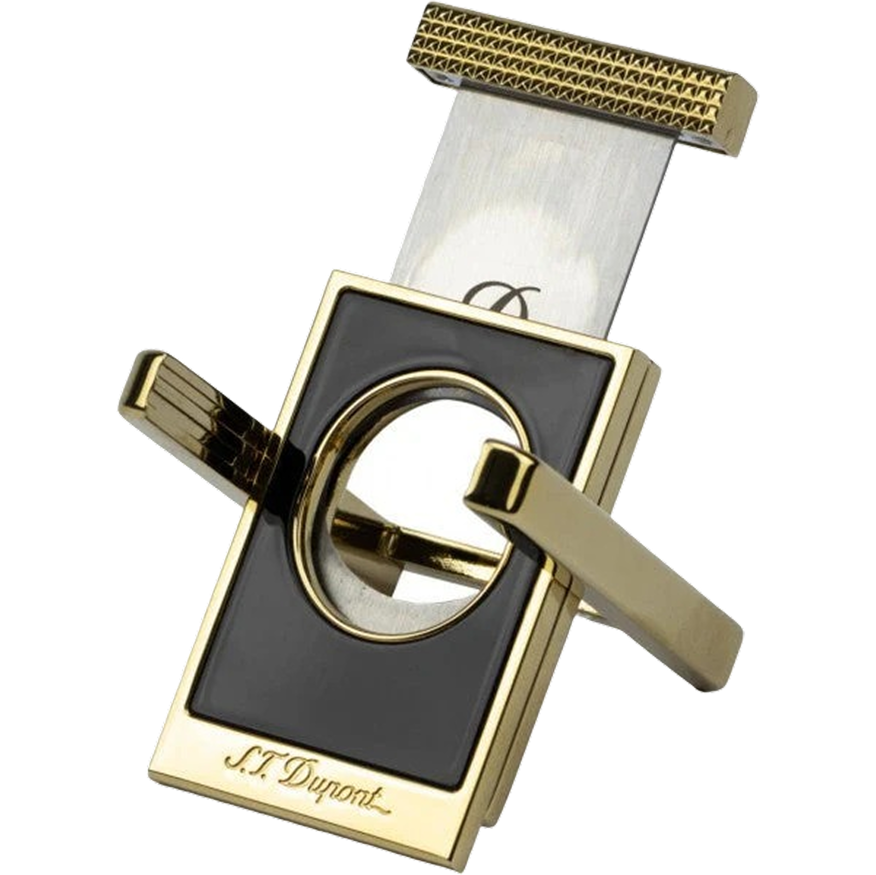 S.T. Dupont Cigar Cutter Stand- Black and Gold