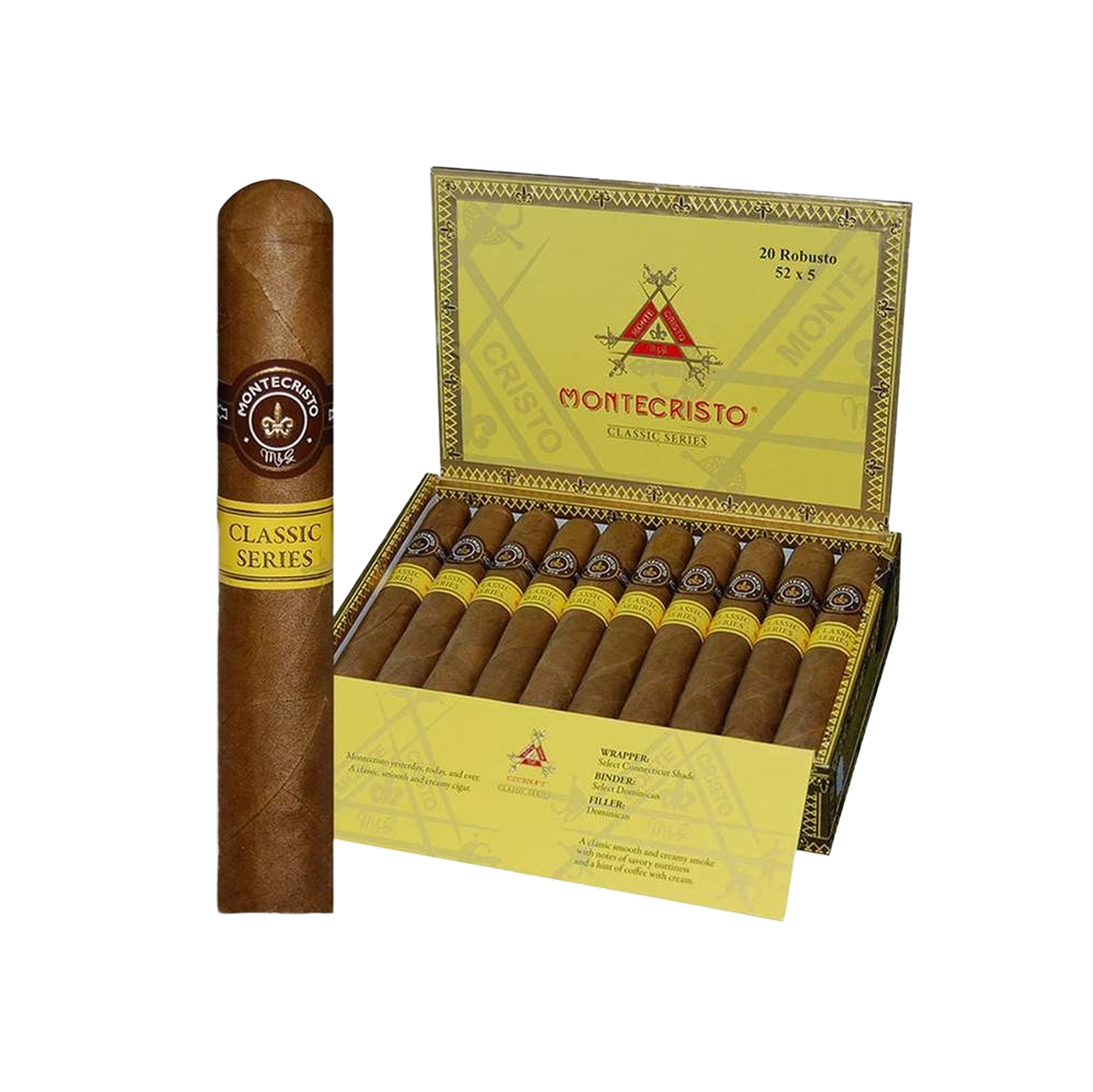 Montecristo Classic Series- Robusto – Lone Wolf